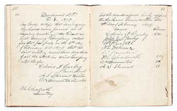 (WEST--SOUTH DAKOTA.) Manuscript by-laws and incorporation of the Friend-in-Need Mining Company of Deadwood.